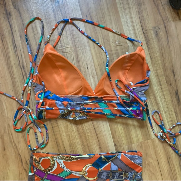 Wow Couture 2 Piece Bikini Top and Skirt - Picture 6 of 14